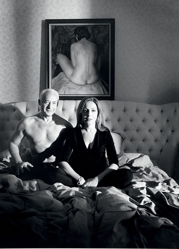 Sati Spivakova pavadino meistro Gilles Bensimon nuotrauką miegamajame dvigubu portretu