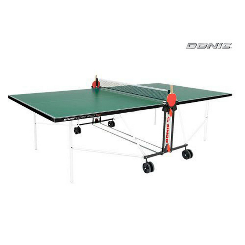Tenisový stôl Outdoorový valec Donic Fun zelený so 4 mm mriežkou 230234-G
