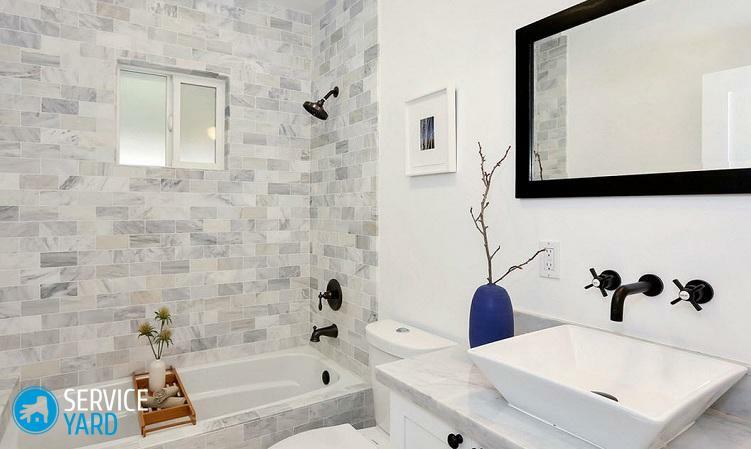 Kylpyhuoneen suunnittelu 4 m² - vaatimattomasti mutta tyylikkäästi