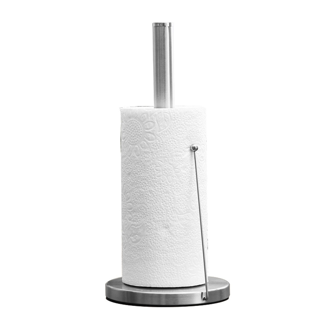 Paper Holder Roll of Stainless Steel Toilet Paper Bathroom Floor Standing Paper Storage Shelf