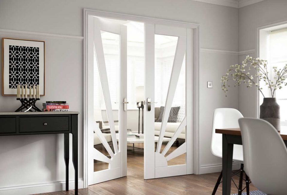 witte deur foto ontwerp