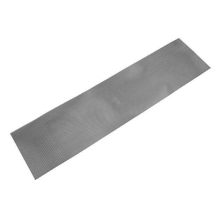 Malla protectora y decorativa Dollex, aluminio, 120x30 cm, celdas 16x6 mm, negro