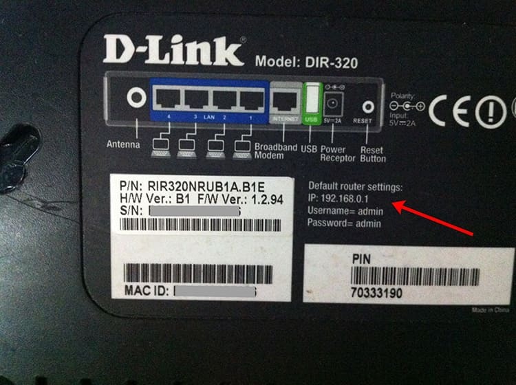 En el panel inferior, todos los fabricantes indican los datos para ingresar al menú del enrutador