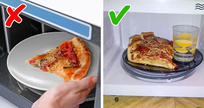 Recalentar la pizza correctamente