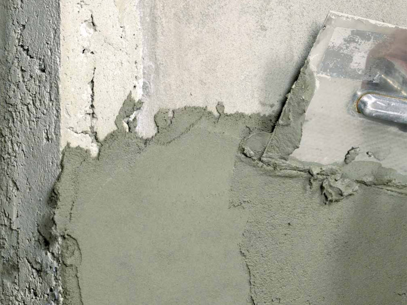 Concrete wall plaster