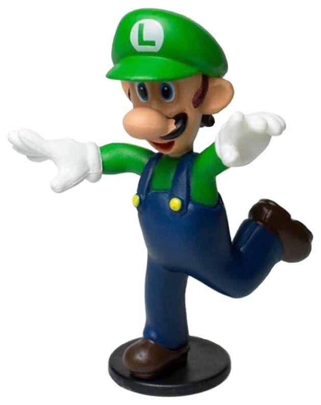 Goldie darbības figūra Toy-Super Mario Luigi 6 cm sērija 1