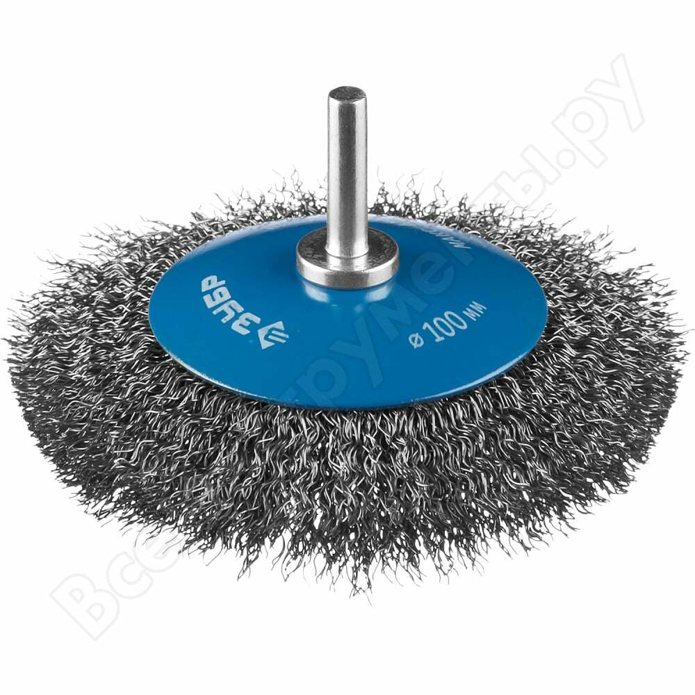 Conical brush (100 mm; 0.3 mm twisted steel wire) for bison drill 35230-100_z02