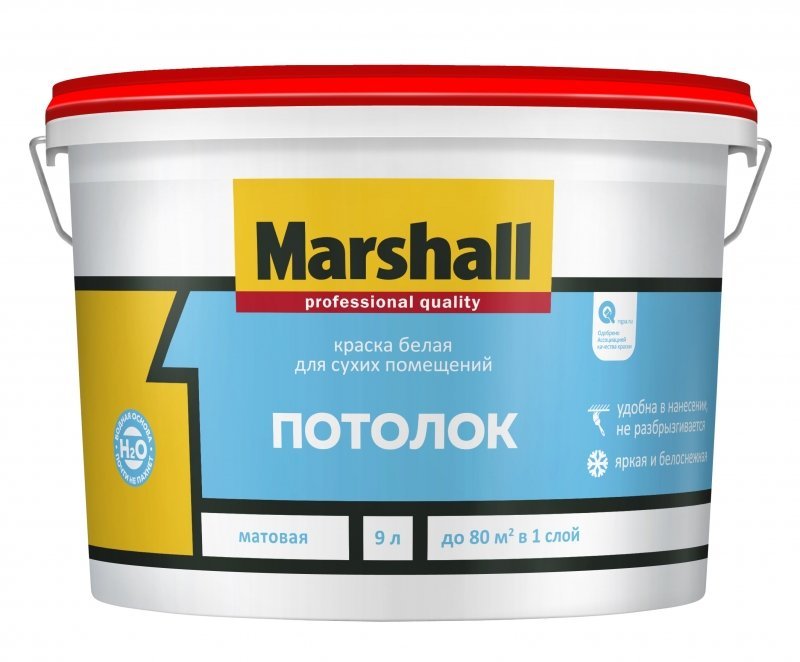 Mineral paint for ceiling