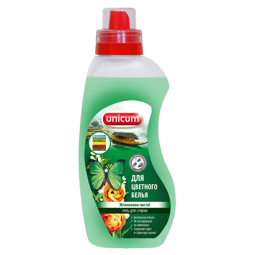 Gel for washing colored and fading clothes Unicum 750ml 305617