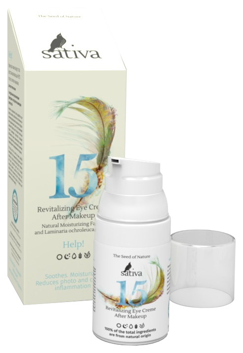 Crème revitalisante pour les yeux Sativa n°15 30 ml