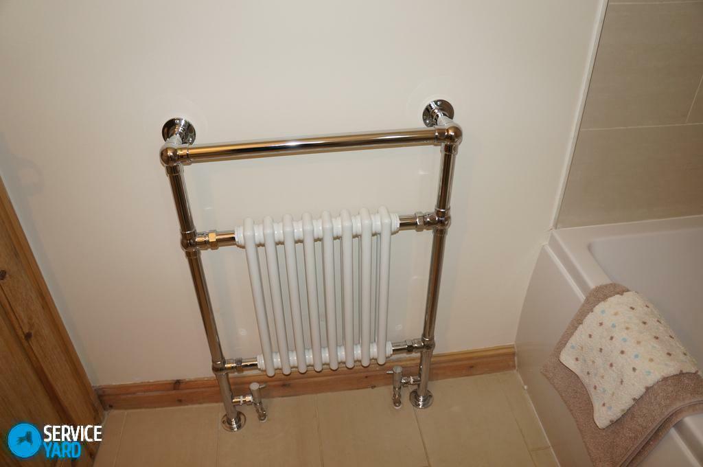 How to paint a heated towel rail in the bathroom?