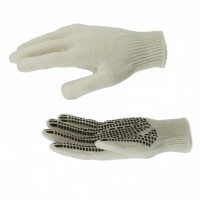 Rękawiczki dziane Protector, żel PVC, overlock, rozmiar: 8
