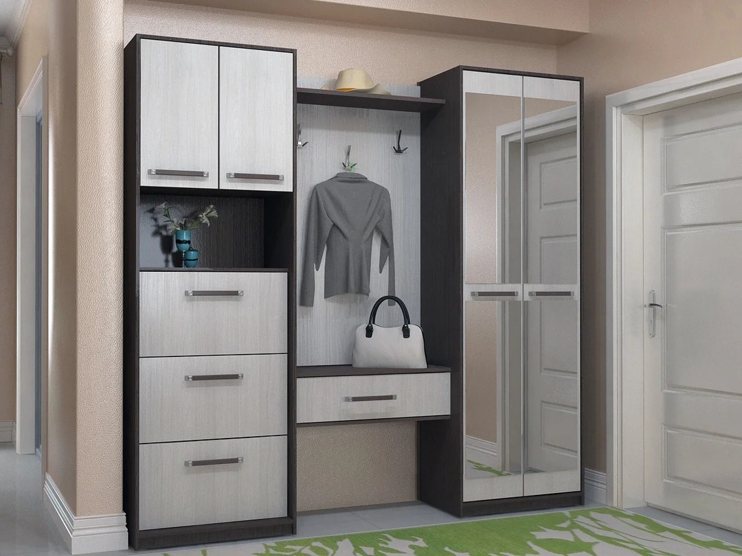 fotografija modularnega pohištva za majhne hodnike