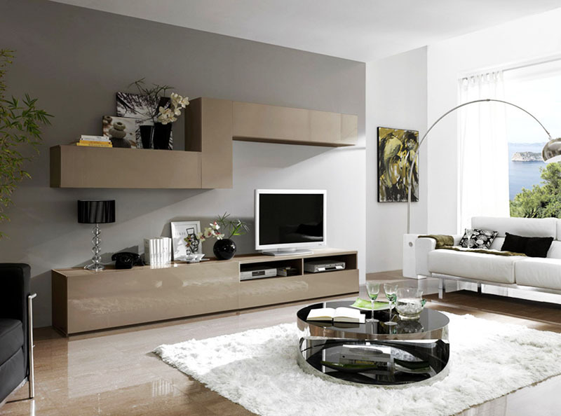Modulární nábytek do obývacího pokoje v moderním stylu: pravidla výběru