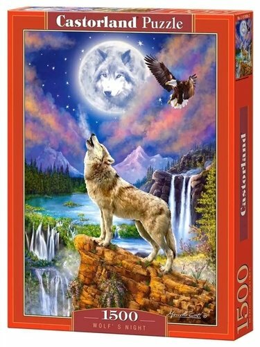 Dėlionė Castor Land Wolf's Night, 1500 vienetų C-151806