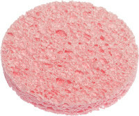 Dewal Beauty makiažo šalinimo kempinė, rožinė, 60x60x8 mm, 3 vnt