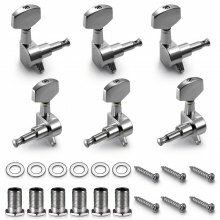 Tuning Guitar Strings Chrome Tuning Pegs Tuners 6 ST