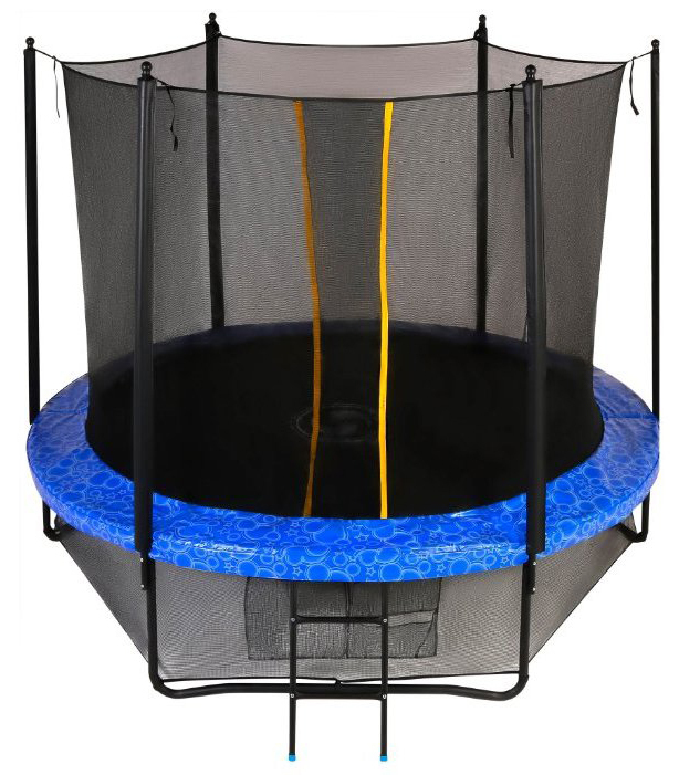 Trampoline Swollen Classic 2018 with mesh and ladder 305 cm, blue