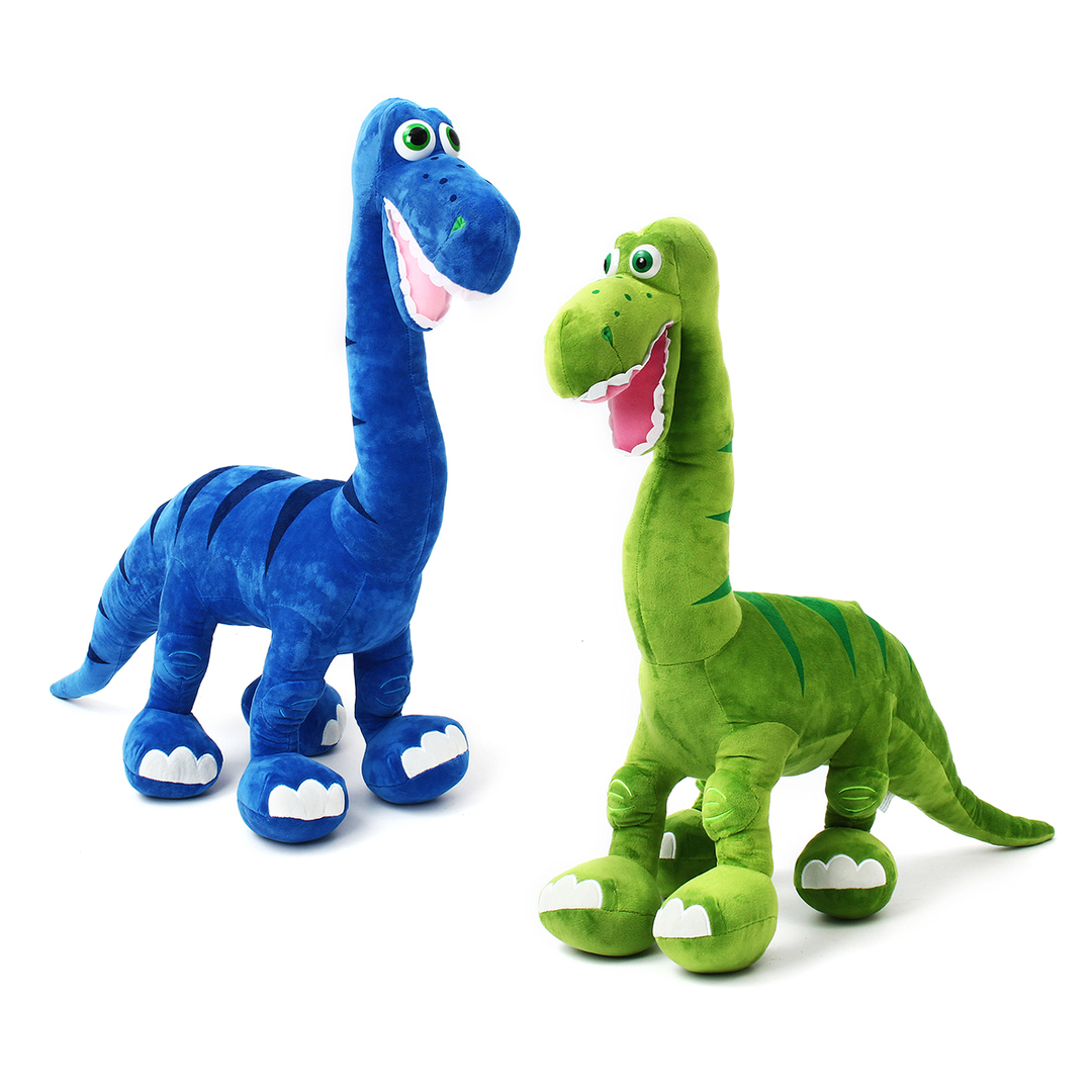 Zils / zaļš dinozauru leļļu plīša mīļš lielo dzīvnieku rotaļlietu pildīts mīksts spilvens bērnu bērniem
