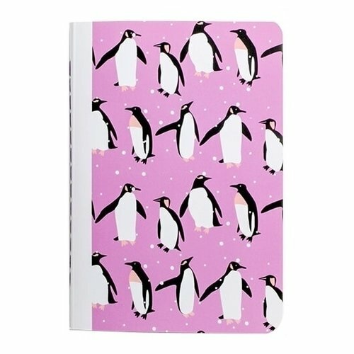 Piezīmju grāmatiņa # un # quot; Pingvīni # un # quot; А6, 30 loksnes, rūtains
