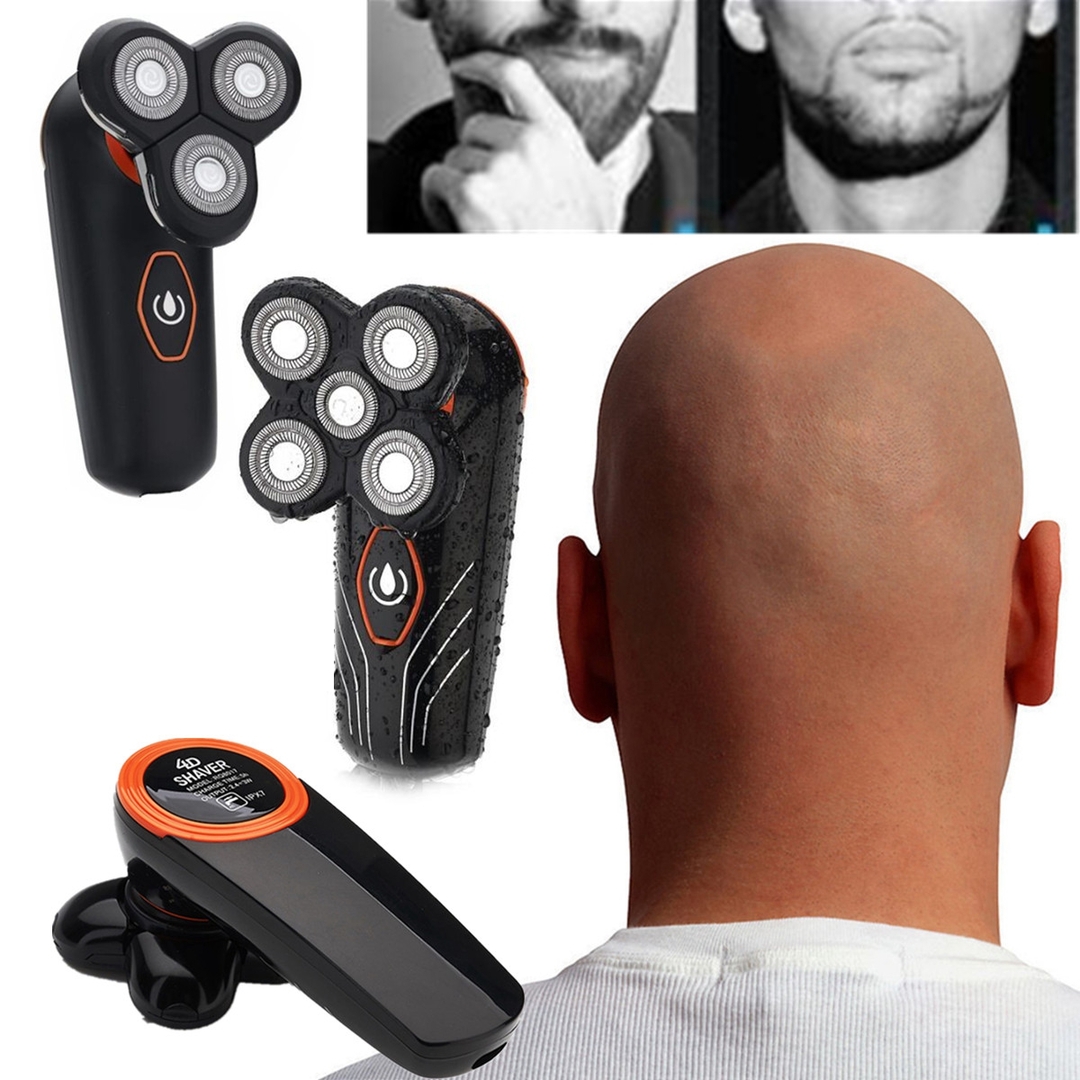 Rotary 4D borotva borotva elektromos férfi akkus szakállvágó elektromos szakáll borotva vágó kopasz sas hajvágó