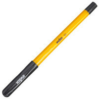 Kemični svinčnik, plastično rumeno ohišje, 0,5 mm, črno