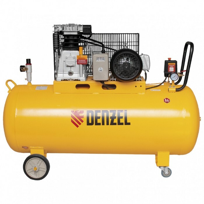 Vzduchový kompresor Denzel DR3000 / 200 58089, 520 l / min, 200 l, řemenový pohon, olej