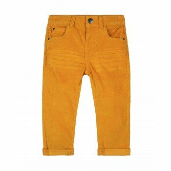 Bukser av kordfløyel, mørk gul