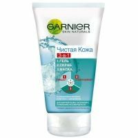 Garnier - Medios de limpieza profunda para pieles grasas 3 en 1, 150 ml