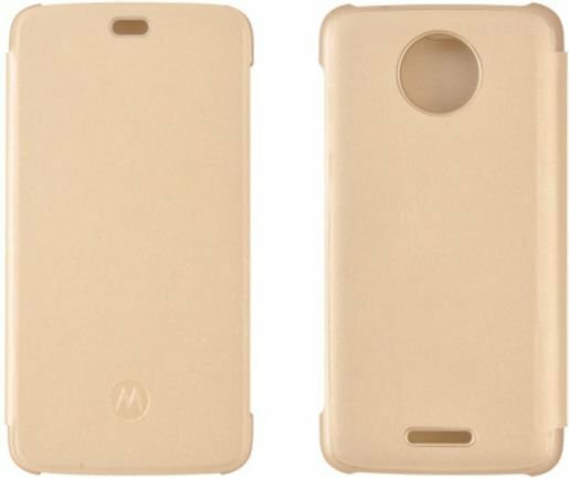 Smartphone Case Motorola Moto E Flip Cover Gold WW PG38C01797