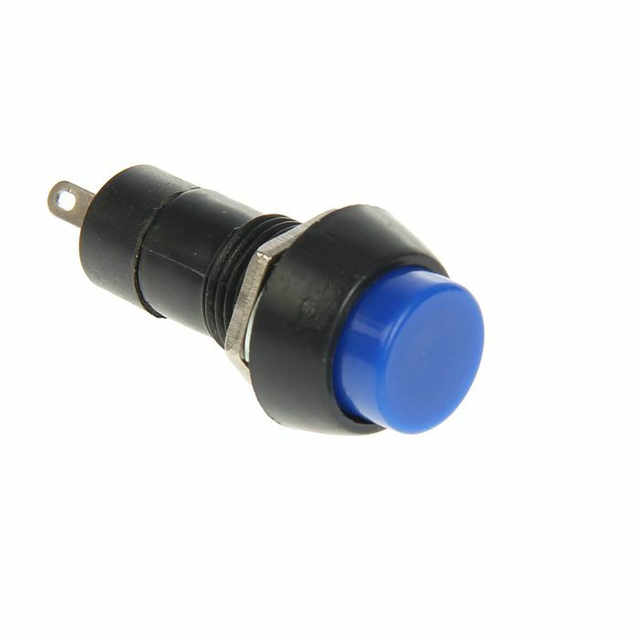 Anahtar düğmesi REXANT PBS-11A, 250 V, 1A (2s), ON-OFF, mavi