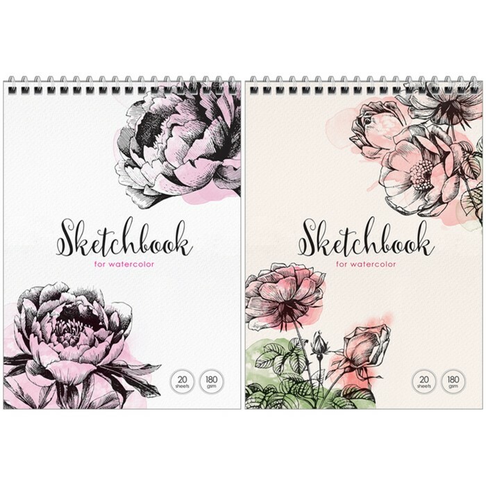 Sketchbook notebook akvareļiem 20 l. А5 uz kores ArtSpace \