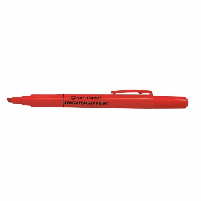Highlighter marker 4.0 mm Centropen 8722 fluorescent red