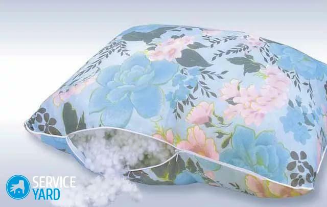 Poduszki wykonane z holofibru