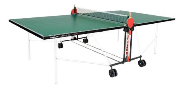 שולחן טניס דוניק חיצוני רולר כיף ירוק עם רשת