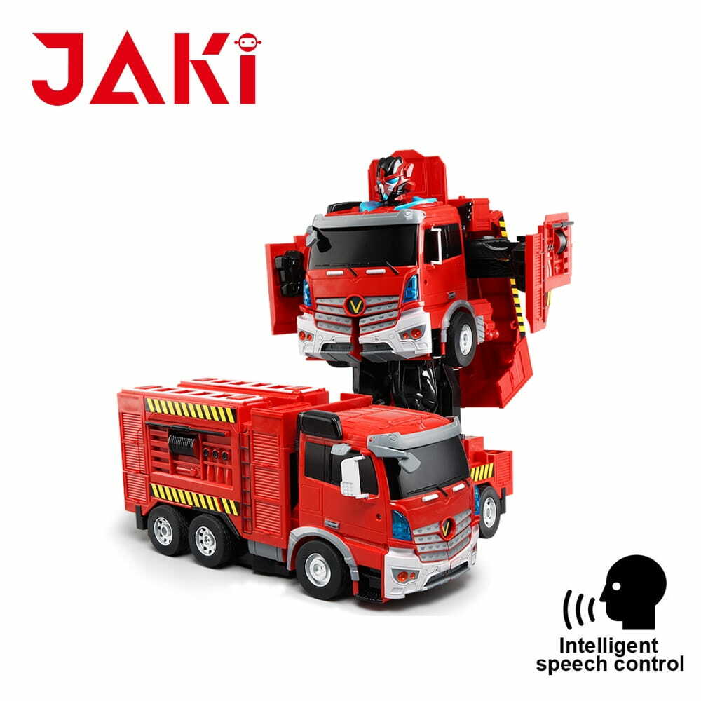 Carro de bombeiros Jaki com transformador de carro controlado por rádio (BLUESEA)