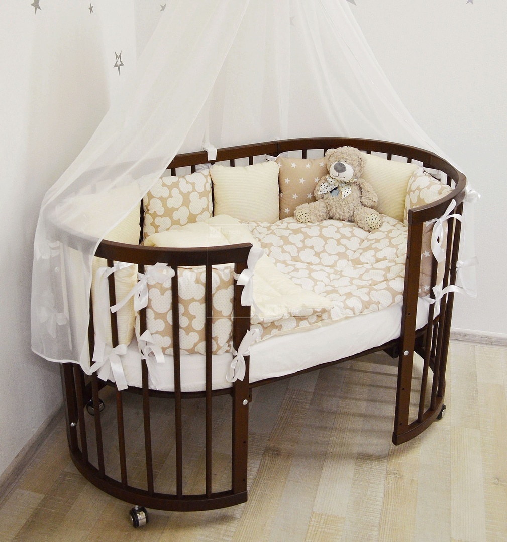 עיצוב מיטת תינוק עגול