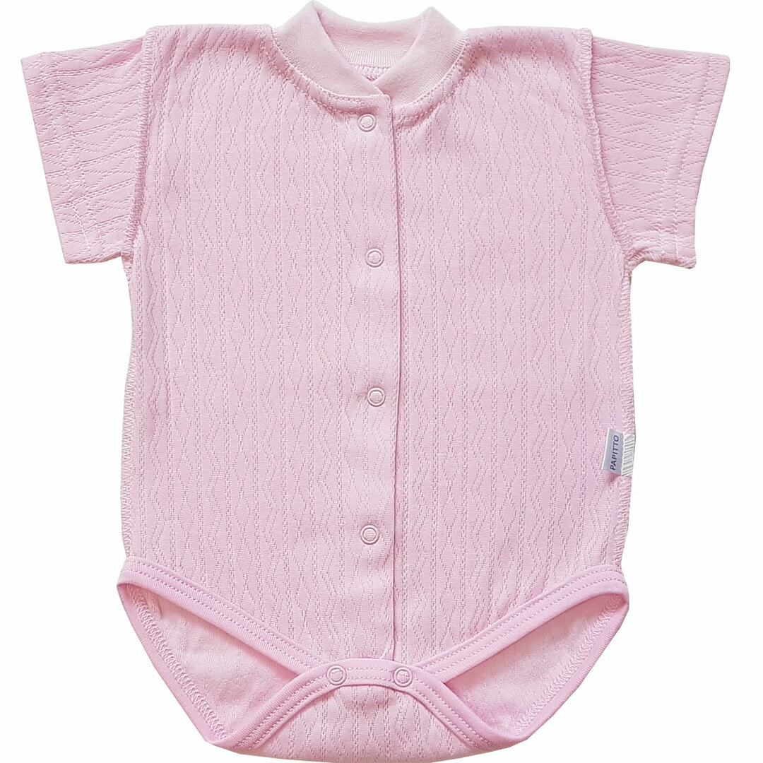 Body Papitto ajouré rose, taille 20-62 I61-325