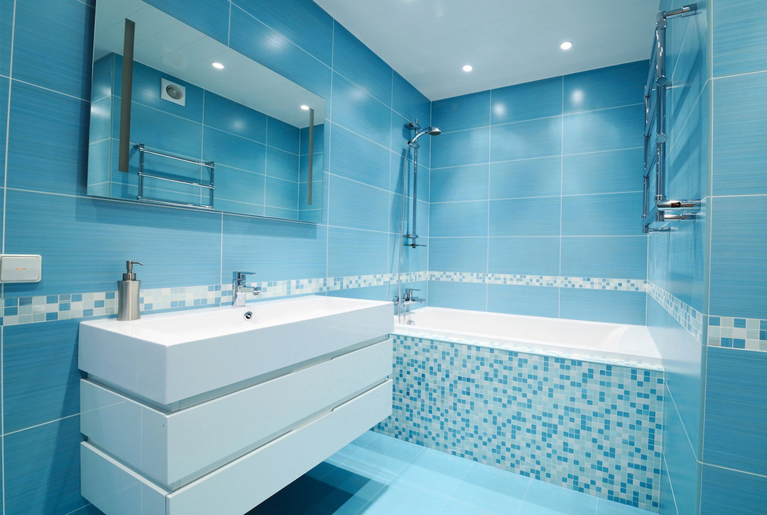 Banyoda hangi karo seçilir: mat, parlak ve dekoratif fotoğraf