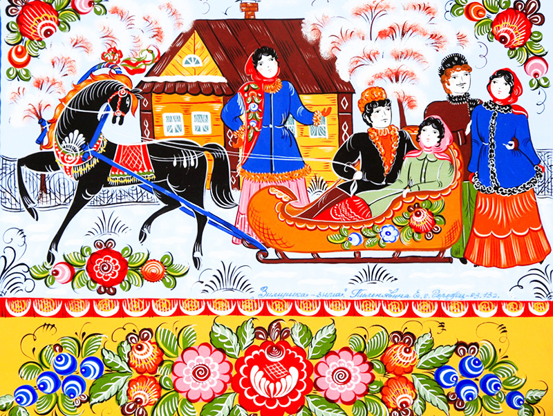 Amazing and beautiful in folk art: painting on wood