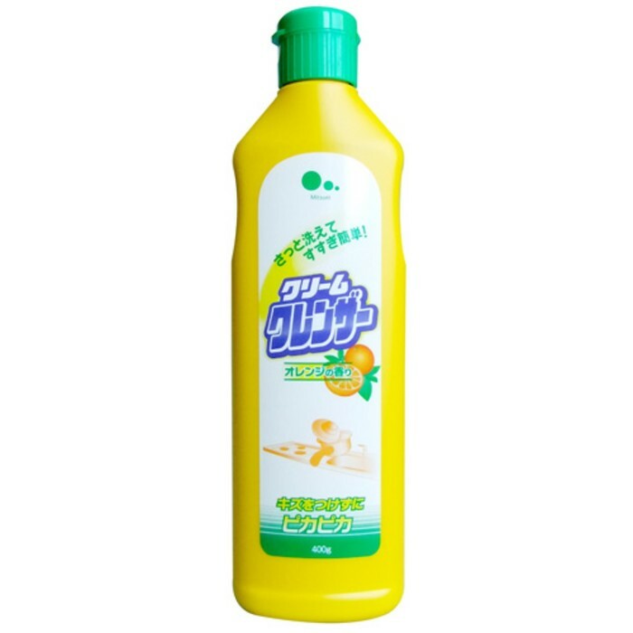 Mitsuei Crème nettoyante anti-rayures pour surfaces au parfum d'orange, 400 ml