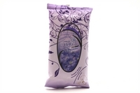 Juego de toallitas limpiadoras húmedas de aromaterapia (violeta), 15 piezas