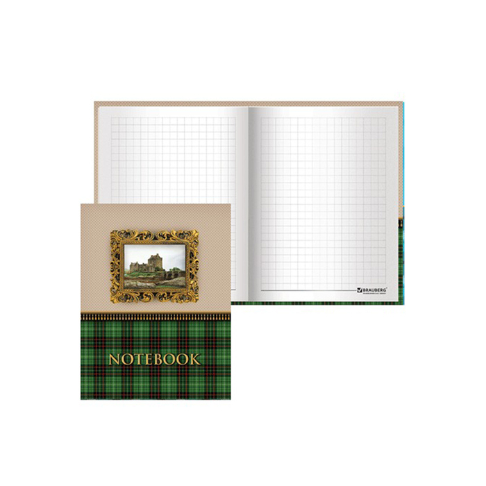 Notepad A6 cl 80l BRAUBERG Scotchka 7BC, Region. laminate, choice varnish, 123245
