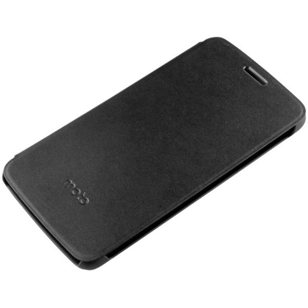Funda Motorola Moto E Plus Flip Cover Negra WW (PG38C01801)