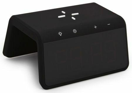 Zetton bežični punjač sa satom i alarmom u crnoj boji (ZTSY-W0258QI10WACBLRU)