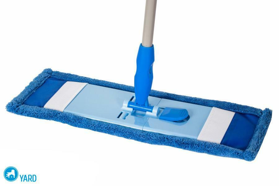 Mop for floor washing with microfiber