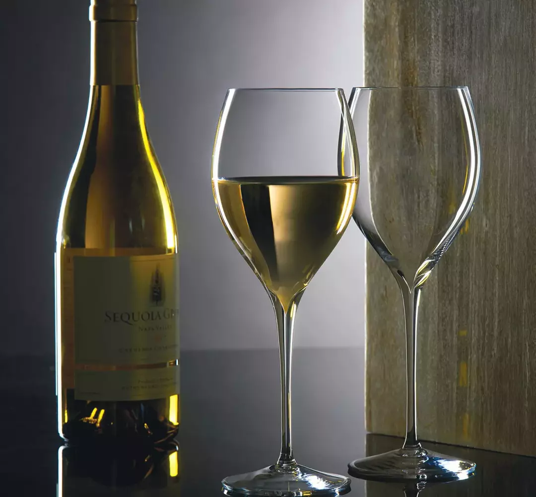 Photo de verres de Chardonnay