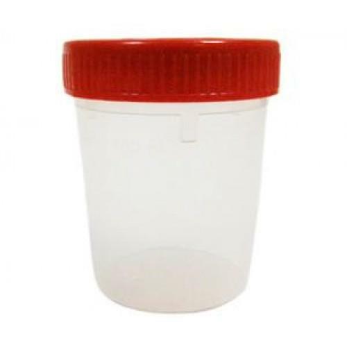 Contenitore per urina 120 ml con coperchio, graduato
