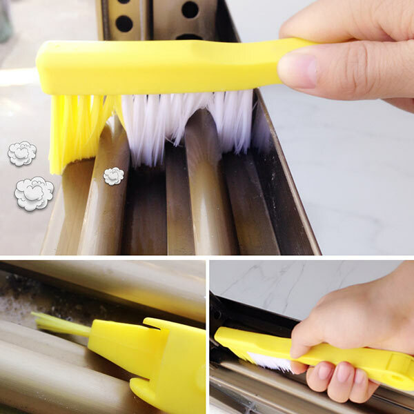 Cepillo de limpieza multifuncional Herrajes para puertas de cocina Juego de limpieza para baños