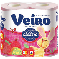 Papier toaletowy Veiro Classic dwuwarstwowy (słodki zapach), 4 rolki
